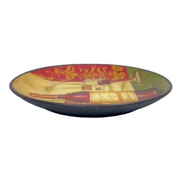 Decorative Ceramic Plate With Vineyard Design 10" - Picture 5 of 8